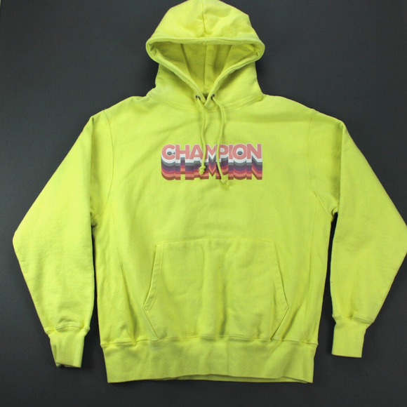 Champion Other - Champion Reverse Weave Hoodie Mens Large Yellow Pullover